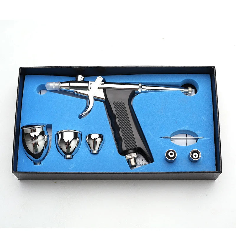 Makeup Pneumatic Spray Gun Dual Action High Capacity Airbrush Trigger Pen Nail Beauty Barber Tatoo Car Paint Cake Decoration