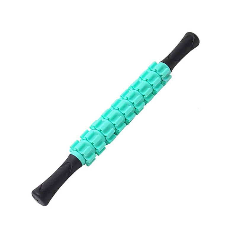 1pc BXA 6/9-Wheel Full Body Muscle Massager Roller Stick Acupressure Trigger Point Recovery Tool Deep Relax Gear Massage Stick