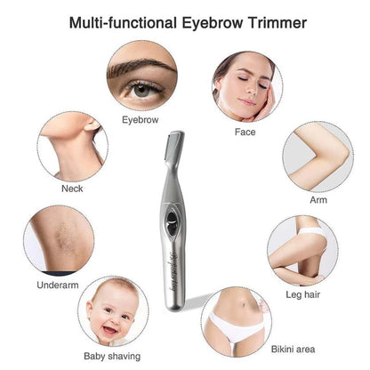 Beginner Wireless Electric Eyebrow Trimmer Artifact Hair Removal Beauty Trimmer Men's And Women's Automatic Eyebrow Trimmer