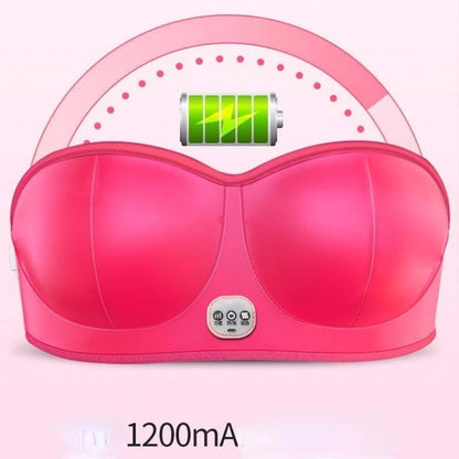 Electric Wireless Breast Massage Bra Vibration Breast Enhancement Instrument with Hot Compress Function for Breast Lift Enlarge