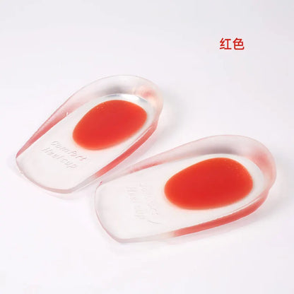 Heel Pad Transparent Motion Cushioning Inner Heightening Insole U-shaped Insole Sports Shock Absorption Inner Heightening Insole