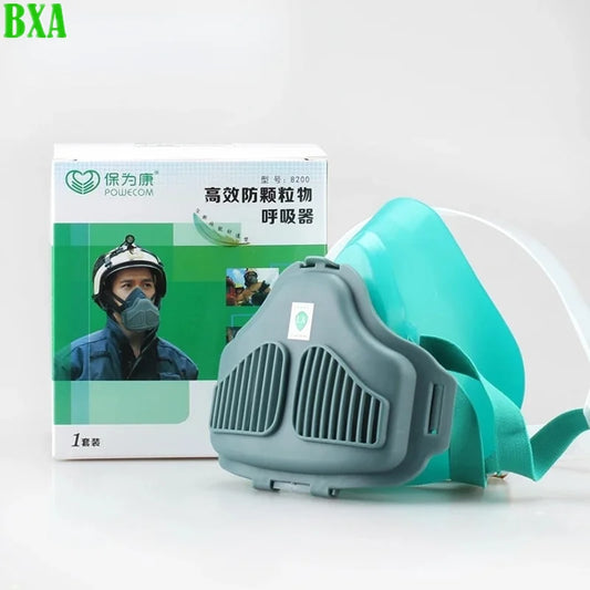 TPR Silicone Gas Mask Set  20 Tablet Filter Cotton Comfortable 8200 National Standard Filter Material Decoration Dust Prevention