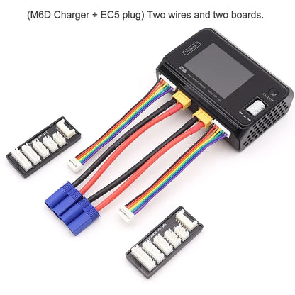 ToolkitRC M6D 15Ax2 DC Dual-channel Mini Charger Discharger for Output 1-6s Lipo LiHV Lion NiMh Pb Cell Checker Tester