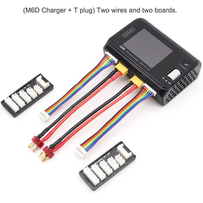 ToolkitRC M6D 15Ax2 DC Dual-channel Mini Charger Discharger for Output 1-6s Lipo LiHV Lion NiMh Pb Cell Checker Tester