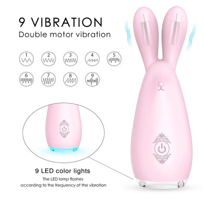 Vagina Clit Massager For Nipple Blowjob Female Masturbation Sex Toys For Adult Rabbit Clitoral Stimulator Vibrators For Women