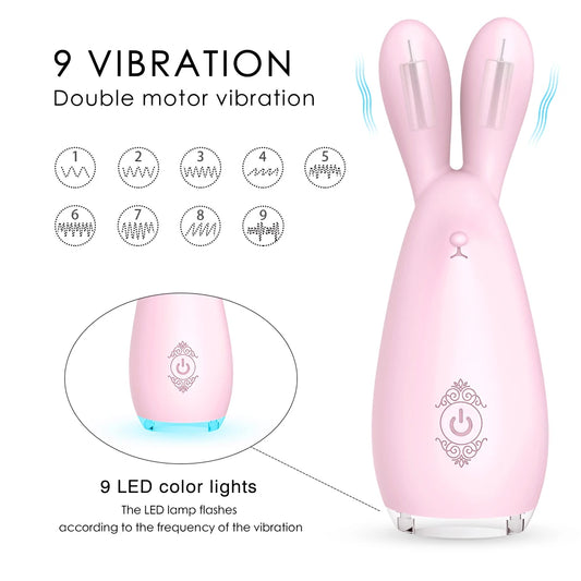 Vagina Clit Massager For Nipple Blowjob Female Masturbation Sex Toys For Adult Rabbit Clitoral Stimulator Vibrators For Women