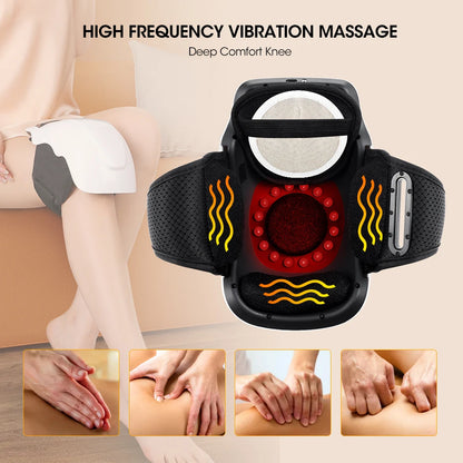 NEW Soft Smart Hot Compress Knee Relaxation Massager Kneecap Infrared Therapy Elbow and Shoulder Massager for Joint Muscle Relax