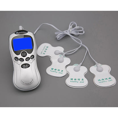 Set 2/4 way Electrode Pads Electric Tens Massage Machine Acupunture Digital Therapy Pulse Stimulator Full Body Slimming Massager