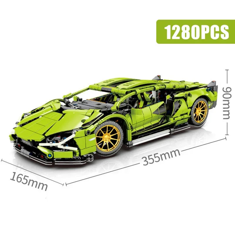 Technical Racing Car Model Building Blocks City Classic Sport Speed Vehicle Compatible 42115 Bricks MOC Adult Gift Toys Children