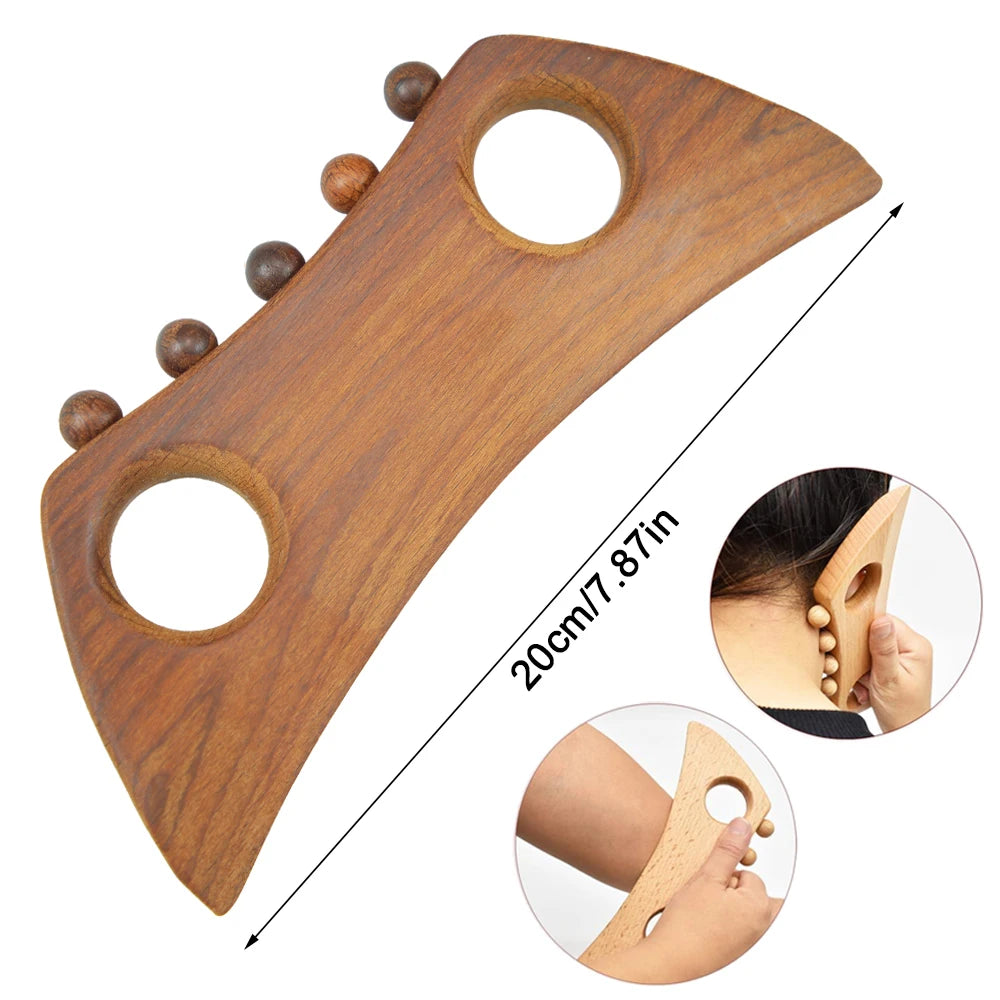 New Wooden GuaSha Massage Board Lymphatic Drainage Massager Wood Therapy Tools for Body Shaping Anti Cellulite Muscle Release