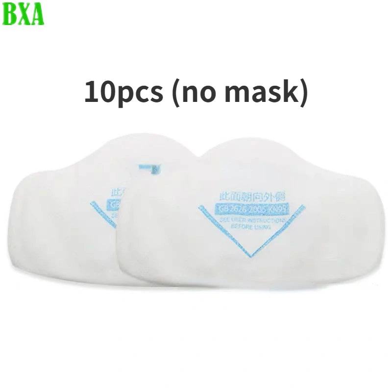 10pcs Filter Cotton Replaceable Industry Dust-Proof for 6200/7502/6800 Gas Mask Chemical Respirator Spraying Painting（No Mask）