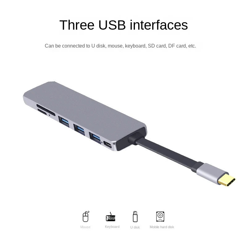 7-in-1 USB-C Hub - USB-C To HDMI and More - Multi-Function Docking Station