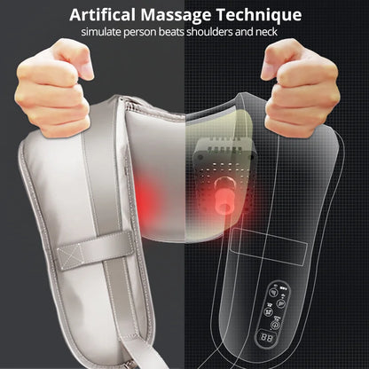 Electric Body Massage Shoulder Shawl Shiatsu Simulation Kneading Neck Massager  Relax Heallth Care Massagem Corporal Relax