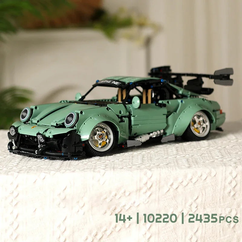 2435PCS Technical 1:10 MOC Sport Car Building Blocks Assemble Bricks Vehicle Toys Gifts for Boy Kids