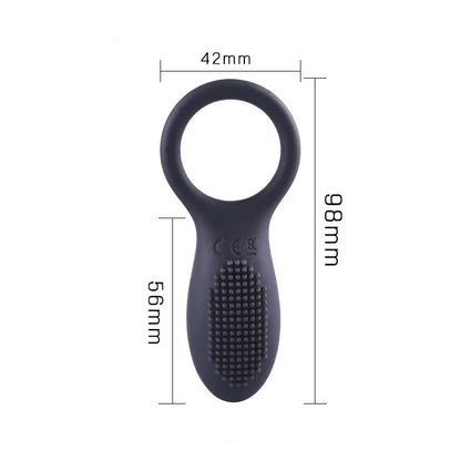 USB Charging Wireless Remote Control Dual Vibration Lock Ring for Men's Silicone Fun Vibration Ring Adult Products