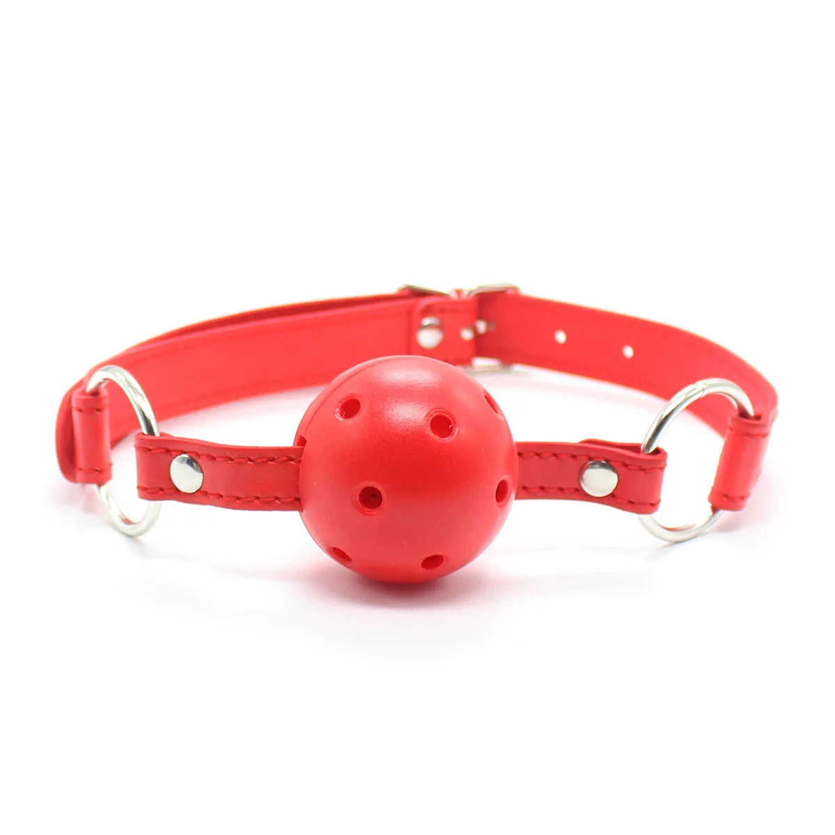 4.5cm Ball Gag Bondage Leather Open Mouth Gags Oral Fixation Adult Flirting Sex Toys Mouth Ball Plug for Men Women BDSM Game