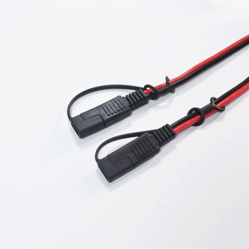 2mm² SAE Male To Female Extension Cable - 14AWG Photovoltaic Solar Panel Connector Wire - 20A Pure Copper - 2m