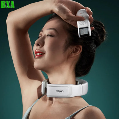 Pangao P7 Hot Compress Cervical Spine Massager Smart Physiotherapy Household Shoulder Neck Electric Knead Pulse Massage