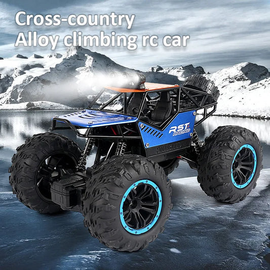 2.4G Remote Control Off-road High-speed Car Toy Scooter Model Rechargeable Lighting Alloy Children's Toy Remote Control Car