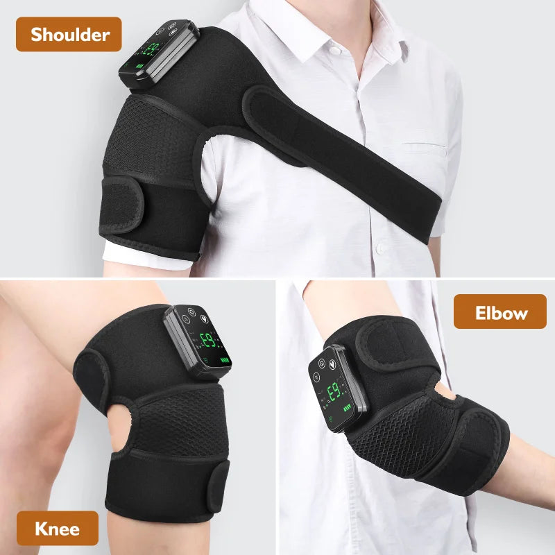 NEW Knee Massager Heating Vibrating Heat Treatment for Knee Shoulder Arthritis Massage Joint Muscle Relax Warm Wrap Knee Support