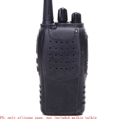 Walkie Talkie Handheld Soft Silicone Case Protection Cover For Baofeng BF-888S 888S for Retevis H777 H-777 Two Way Radio Black