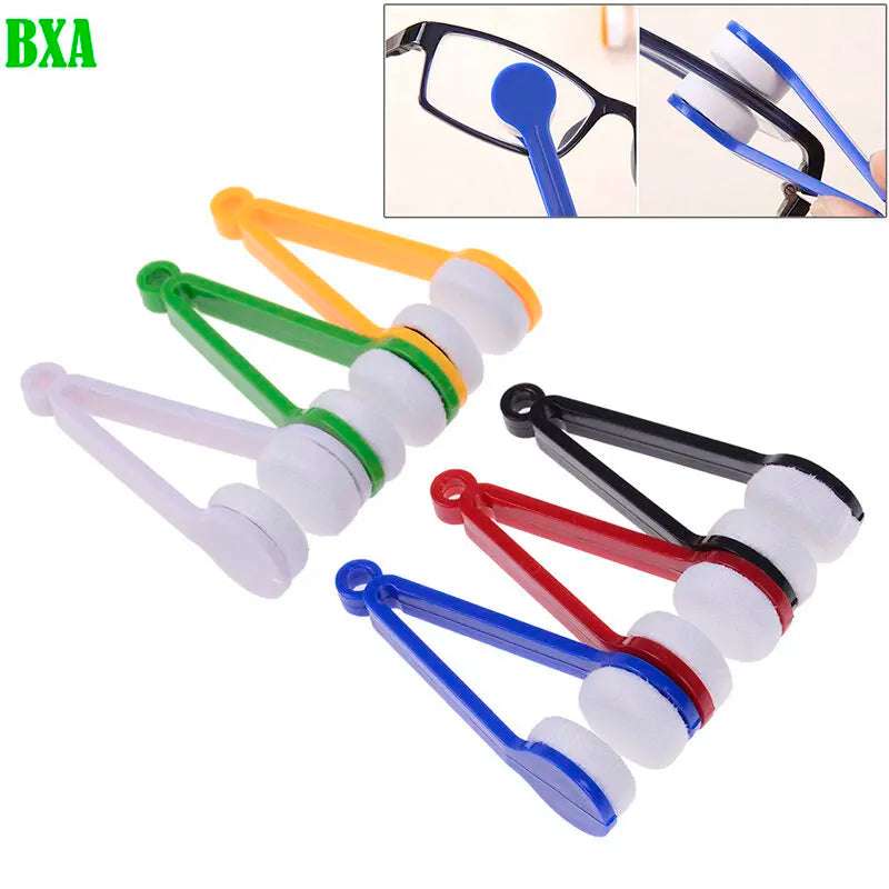 1-5PCS Multifunctional Glasses Cleaner Brush Microfiber Clean Brush Sun Glasses Eyeglass Cleaner Brush Cleaning Spectacles Tool