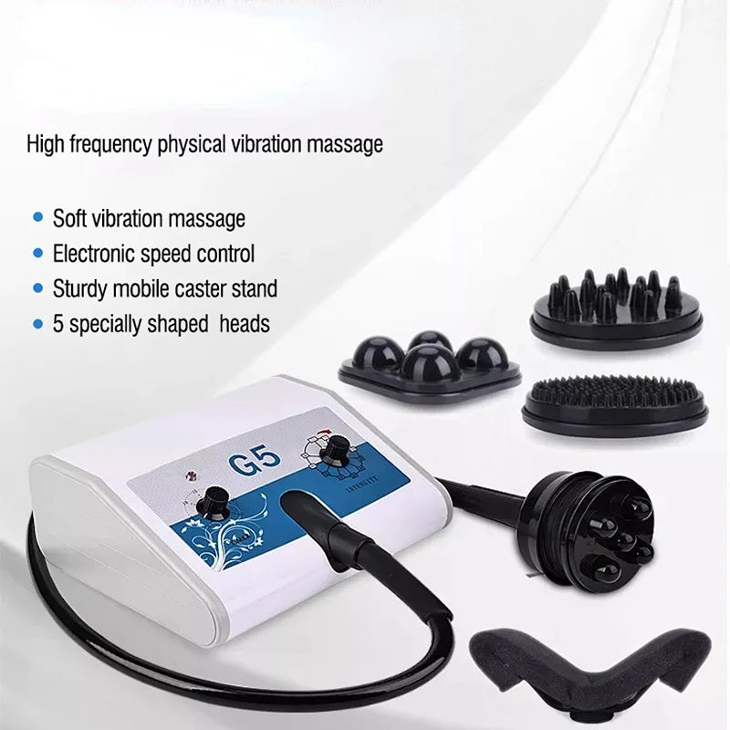 5 In 1 G5 Vibrating Body Slimming Machine High Frequency Fat Reduce Electric Body Shaping Massager Weight Loss Device For Spa