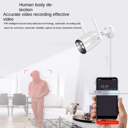 1080P HD Wireless Network Wifi Surveillance Camera Outdoor Waterproof Gun Mobile Phone Remote Monitoring