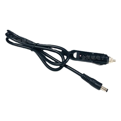 1mm² High-Power Car Charger, Male To DC 5.5*2.1mm Female, Thick Copper, 12V Vehicle Power Cable, 1m