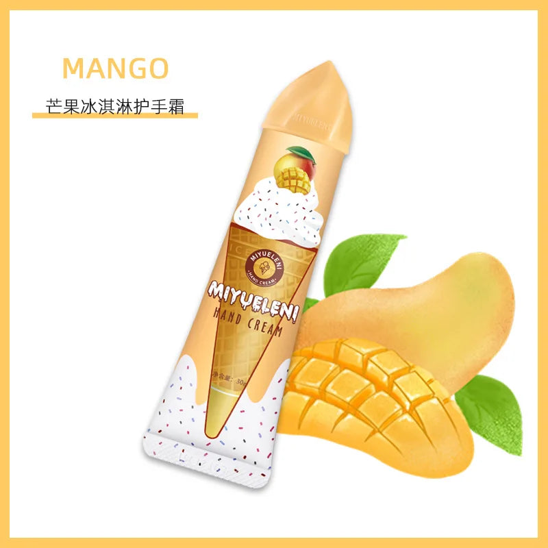 30g Moisturizing Plant Extract Fragrance Hand Cream Hands Massage Skin Moisturizer Avocado Mango Anti Crack Frost Hand Lotion