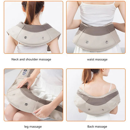 Electric Body Massage Shoulder Shawl Shiatsu Simulation Kneading Neck Massager  Relax Heallth Care Massagem Corporal Relax