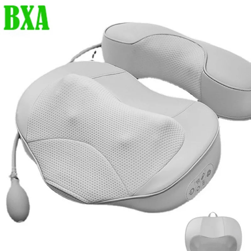 Body Massage Pillow Vibrator Electric Neck Shoulder Back Heating Kneading Infrared Therapy Head Shoulder Shiatsu Massage Pillow