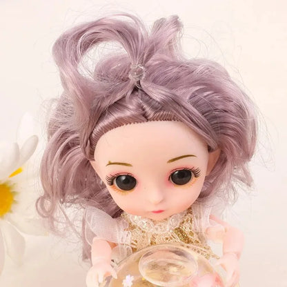 1pcs Random Style 6 Inch Doll Gift Box Girl Realistic Simulation Joint Movability Of Family Toys