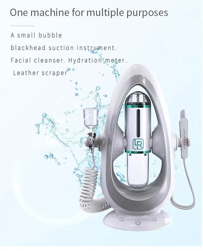 New Small Bubble Oxygen Injection Instrument Hydra Dermabrasion Aqua Peeling  Beauty Device Facial Cleansing Suction Blackhead