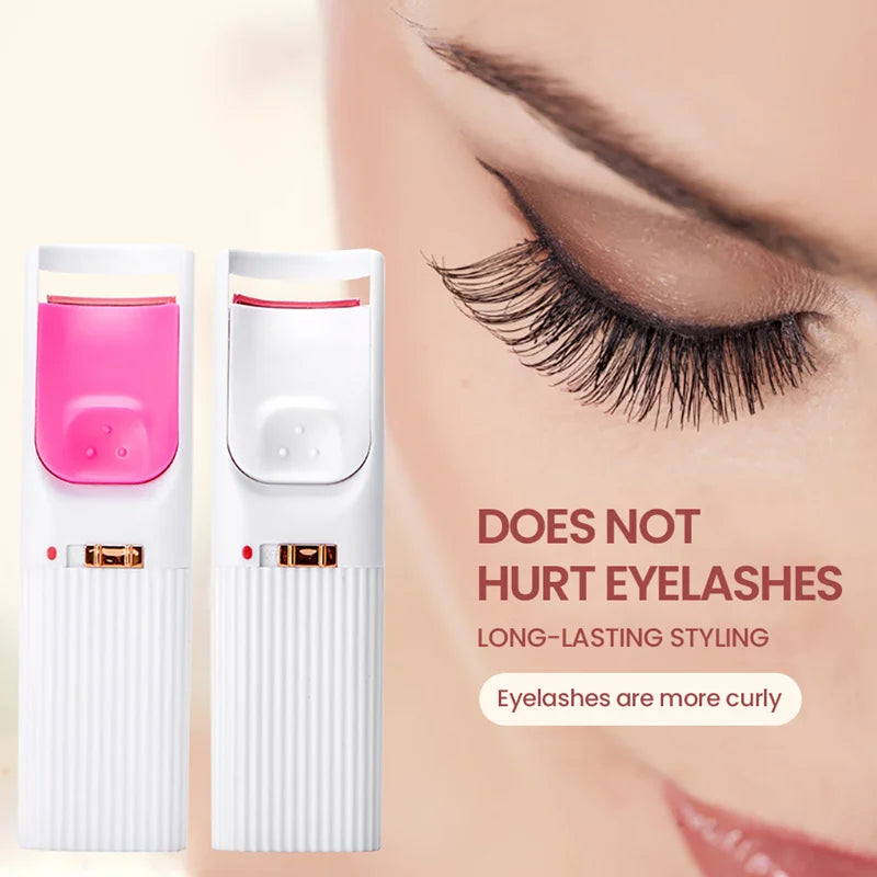 Long-lasting Electric Eyelash Curler Heating Eyelash Makeup Tool Eyelash Curler Tool USB Charging To Enhance Eyelash Curling