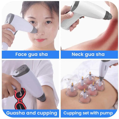 NEW 4 Jars Electric Anti-fat Suction Cup Ventouse Vacuum Cupping Body Massage Therapy Set Guassa Madro Pia Chinese Jar