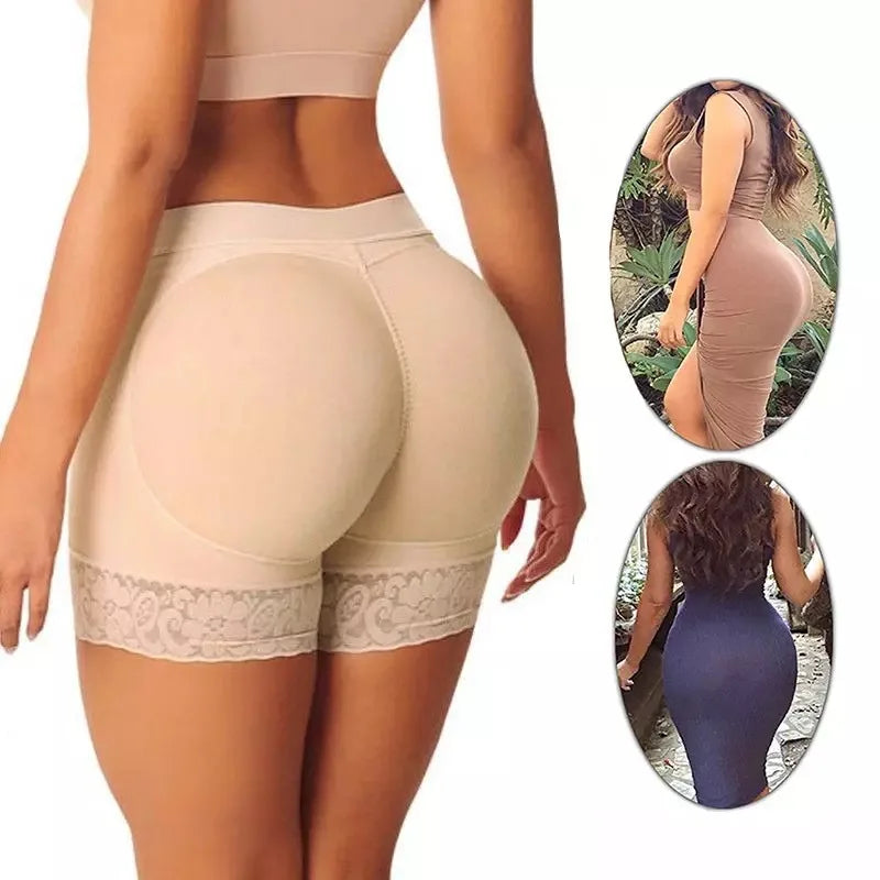 Women Body Shaper Padded Butt Lifter Panty Butt Hip Enhancer Fake Hip Shapwear Briefs Push Up Panties Plus Size Booty Shorts