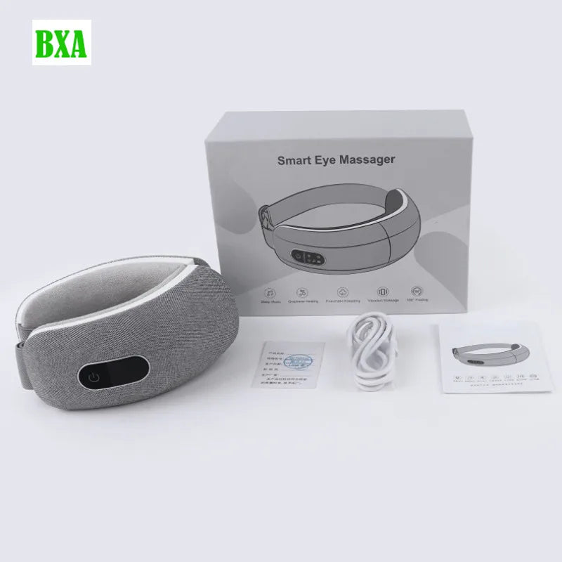 BXA Smart Airbag Vibration Eye Massager Eye Care Instrument Hot Compress Support Bluetooth Eye Fatigue Massage Glasses