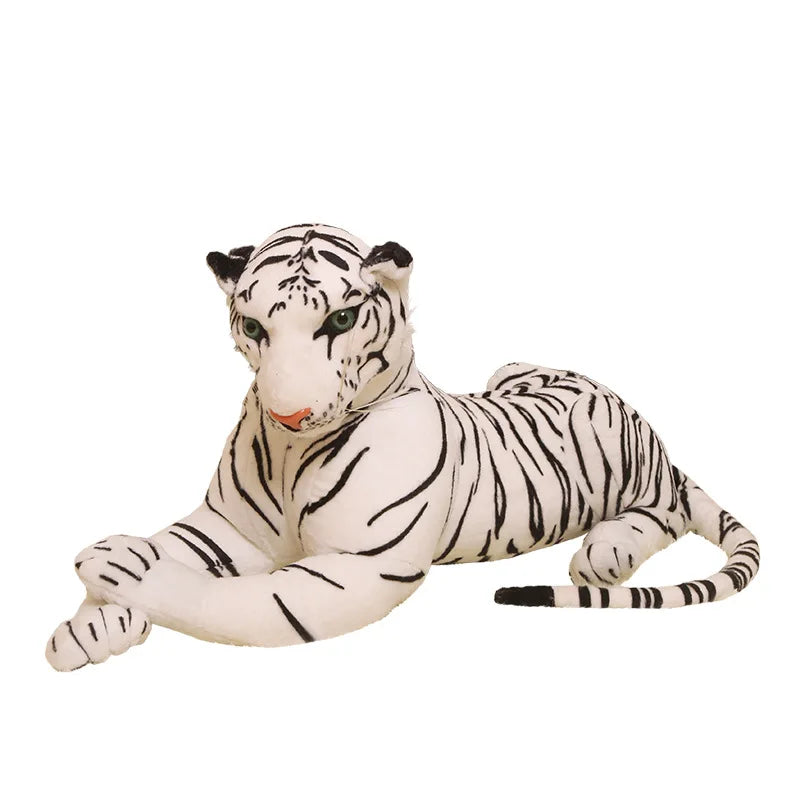 30-60cm Big Size White Yellow Simulation Siberian Tiger Plush Toys Lifelike Wild Animal Dolls Children Kids Decor Birthday Gift