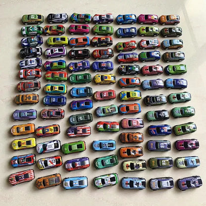 Alloy Racing Cars 12pcs Model Toy Children Mini Iron Sheet Car Set Rebound Car Metal Alloy Cars Toys for Kids Boys Birthday Gift