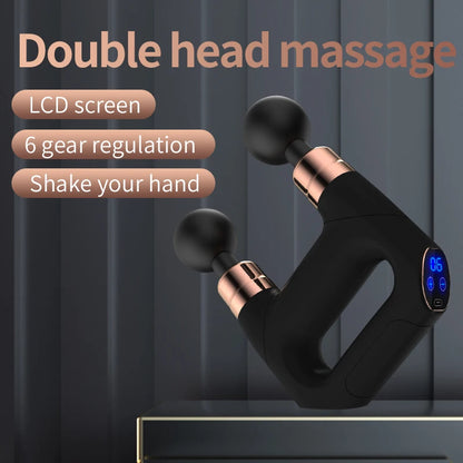 New Electric Massage Gun Handheld Enabled Percussion Therapy Device for Athletes Powerful Deep Tissue Muscle Massager