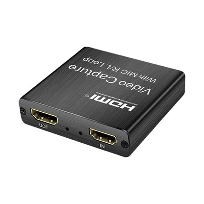 USB HDMI Capture Card - HD Video Recording Box for OBS Game Live Streaming with 3.5mm Mic Input