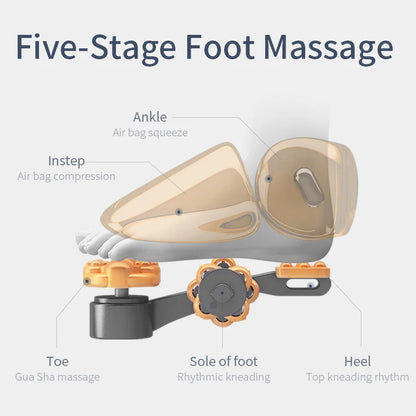 NEW Soft Smart Electric Foot Massager Vibrator Infrared Heating Therapy Shiatsu Massage Air Pressure Fatigue Relief Gift