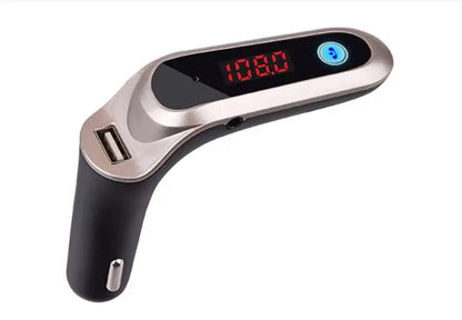 1pcs S7 Bluetooth Car MP3 Player Handsfree FM Transmitter AUX Modulator Cigarette Lighter Type MP3 Player USB Slot Charger Car