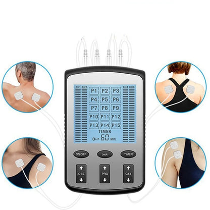 Electric TENS Muscle Stimulator EMS Acupuncture Body Massage Digital Therapy Slimming Machine Electrostimulator Herald Massage