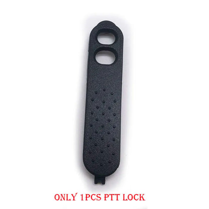 10PCS PTT Button Lock and PTT Rubber Key for Motorola EP450 PR400 etc Radio Walkie Talkie Repair Accessories Kits