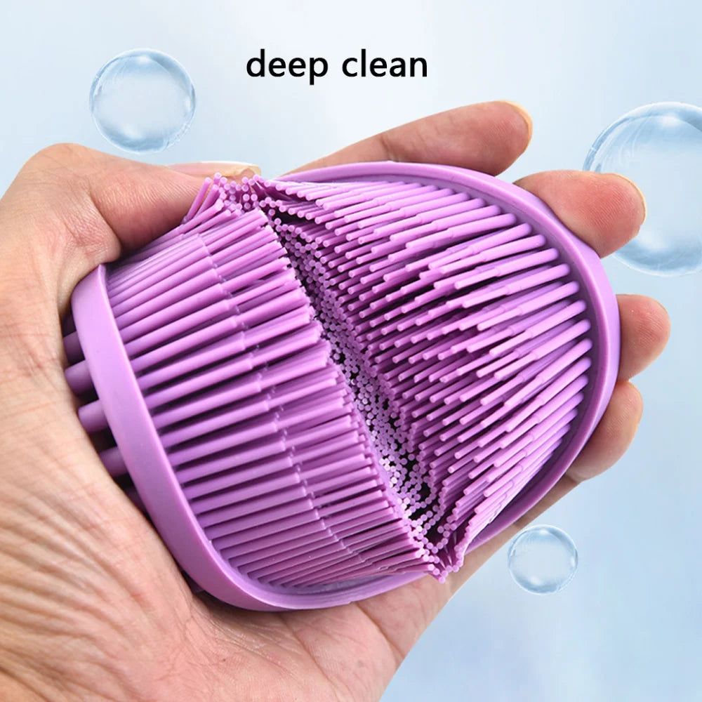 1PCS Soft Silicone Body Brush Bath Shower exfoliating skin Suitable for baby bath shampoo Facial Massage Brush Supplies Dropship