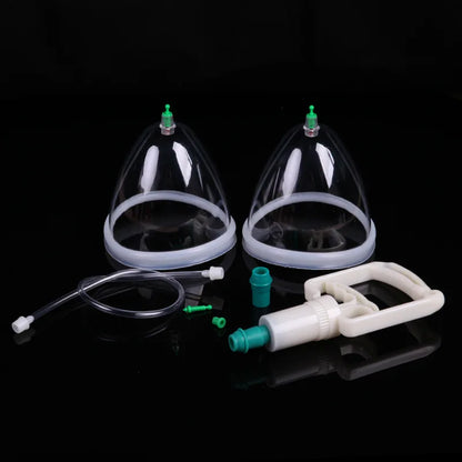 New Breast Buttocks Enlargement Pump for Lady Vacuum Cupping Body Massager Chest Enhancement Cupping with Suction Pump Therapy