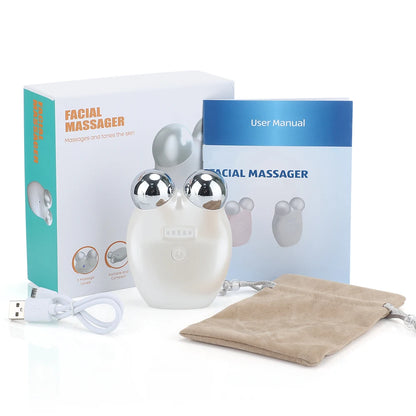 EMS Electronic Beauty Instrument Micro Current Rejuvenation Instrument 3D Roller Lift Tight Eye Facial Massage