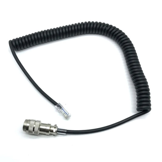 Aviation Connector 8 pin to RJ45 modular PTT Mic Speaker Microphone Adapter Cable for Yaesu FT-450D FT-897D FT-991 FT-891 Radio